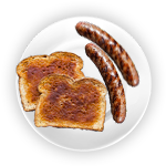 2 Toast & 2 Sausage 